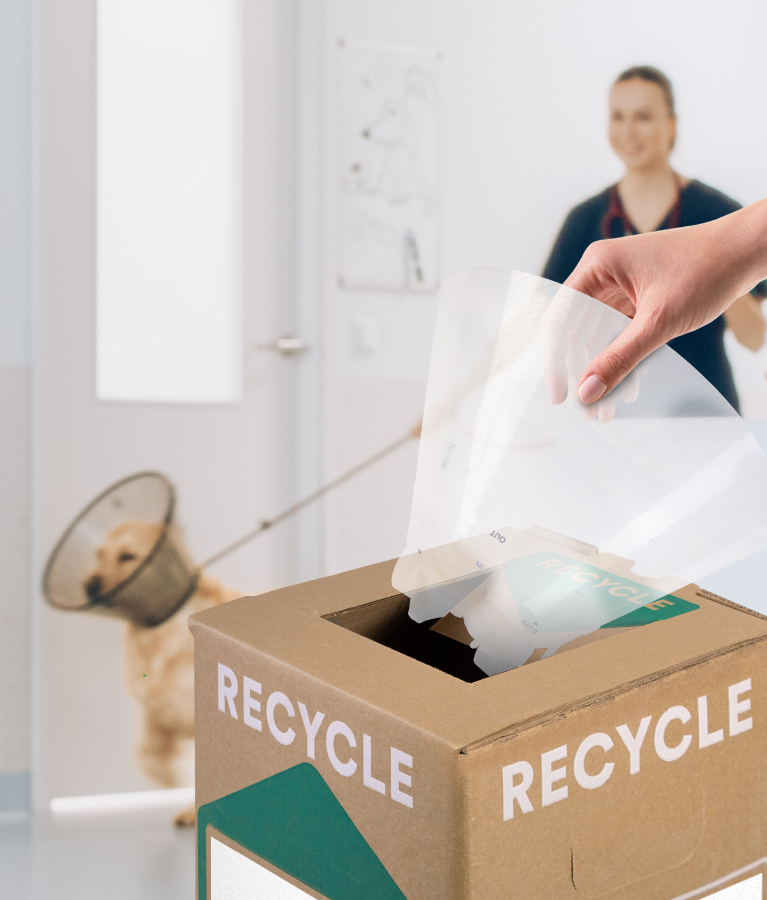 Recycle shipping materials VetCycle Zero Waste Box™